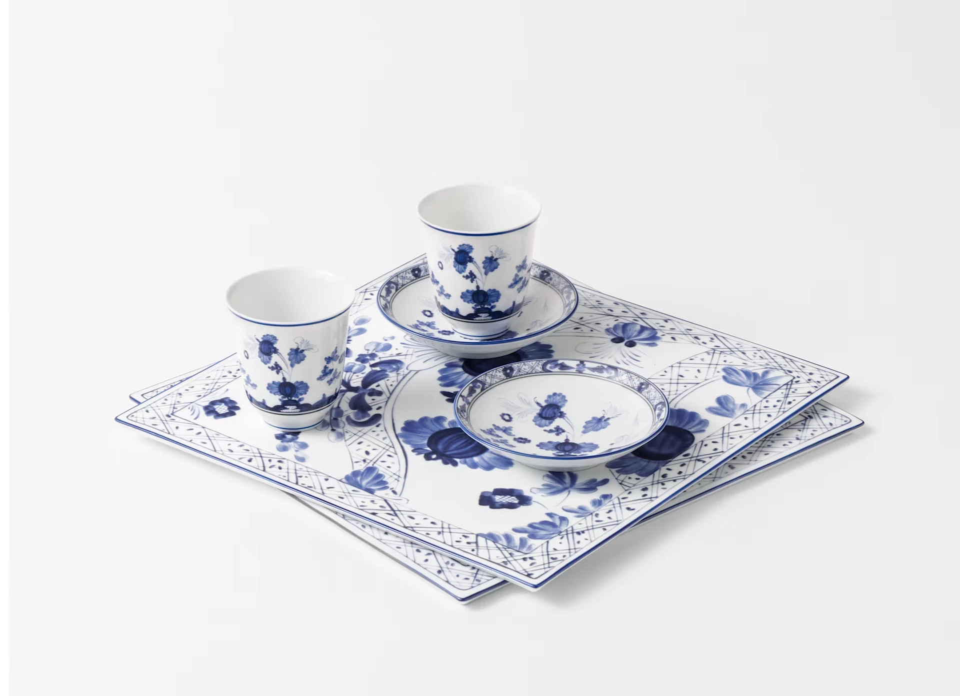 Ginori 1735, Oriente Italiano Indaco, Set of 2 placemats