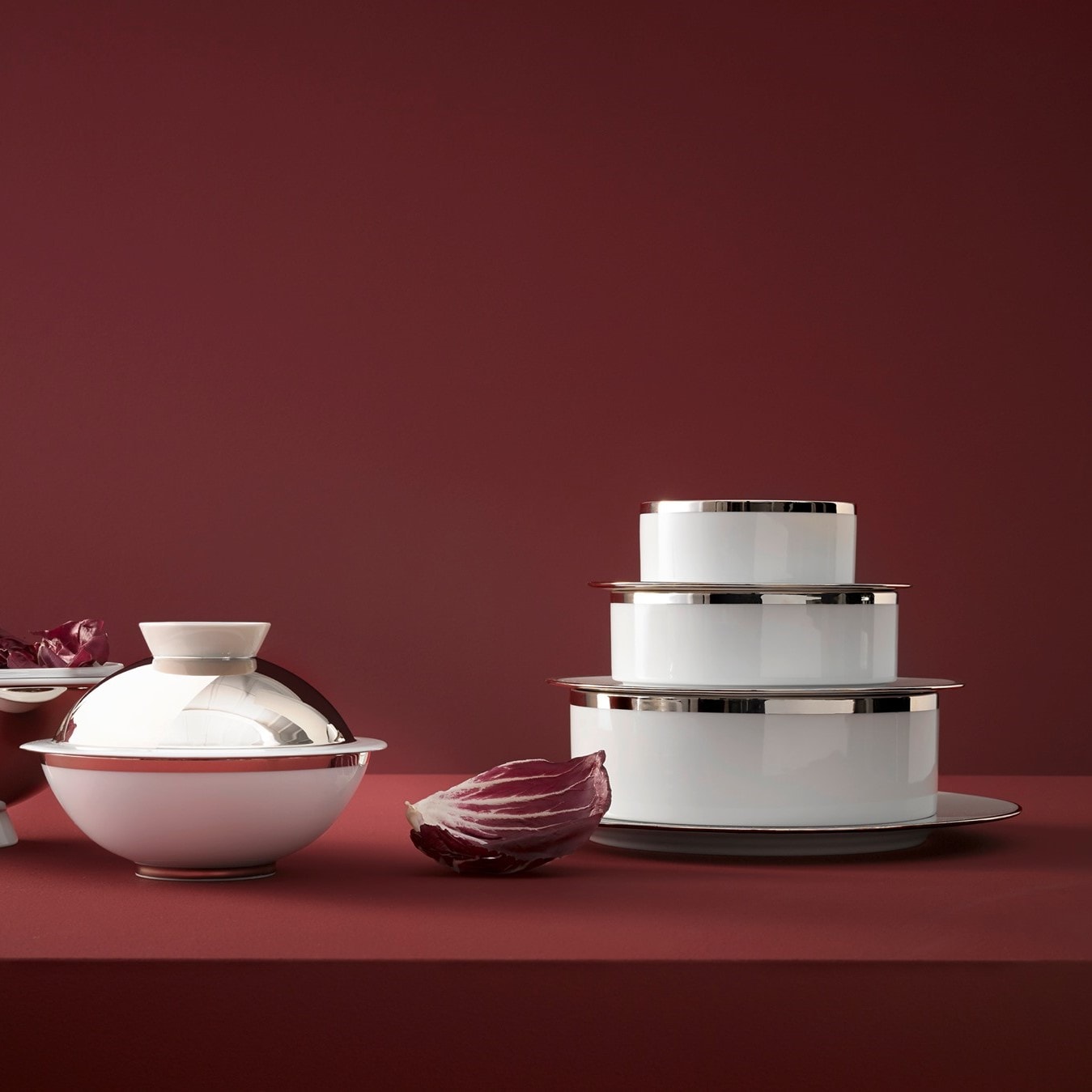 Sieger by Fürstenberg, Treasure Platinum, Cylindrical bowl extra small