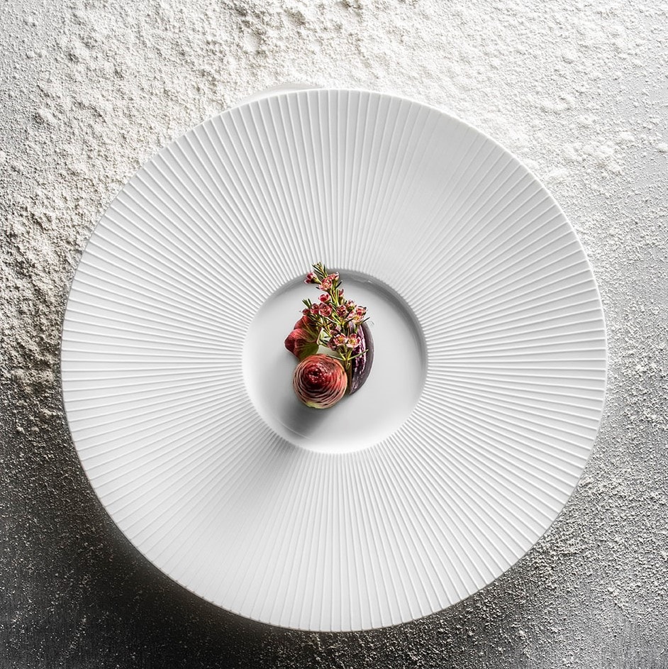J.L Coquet, Bolero White Satin, Gourmet plate