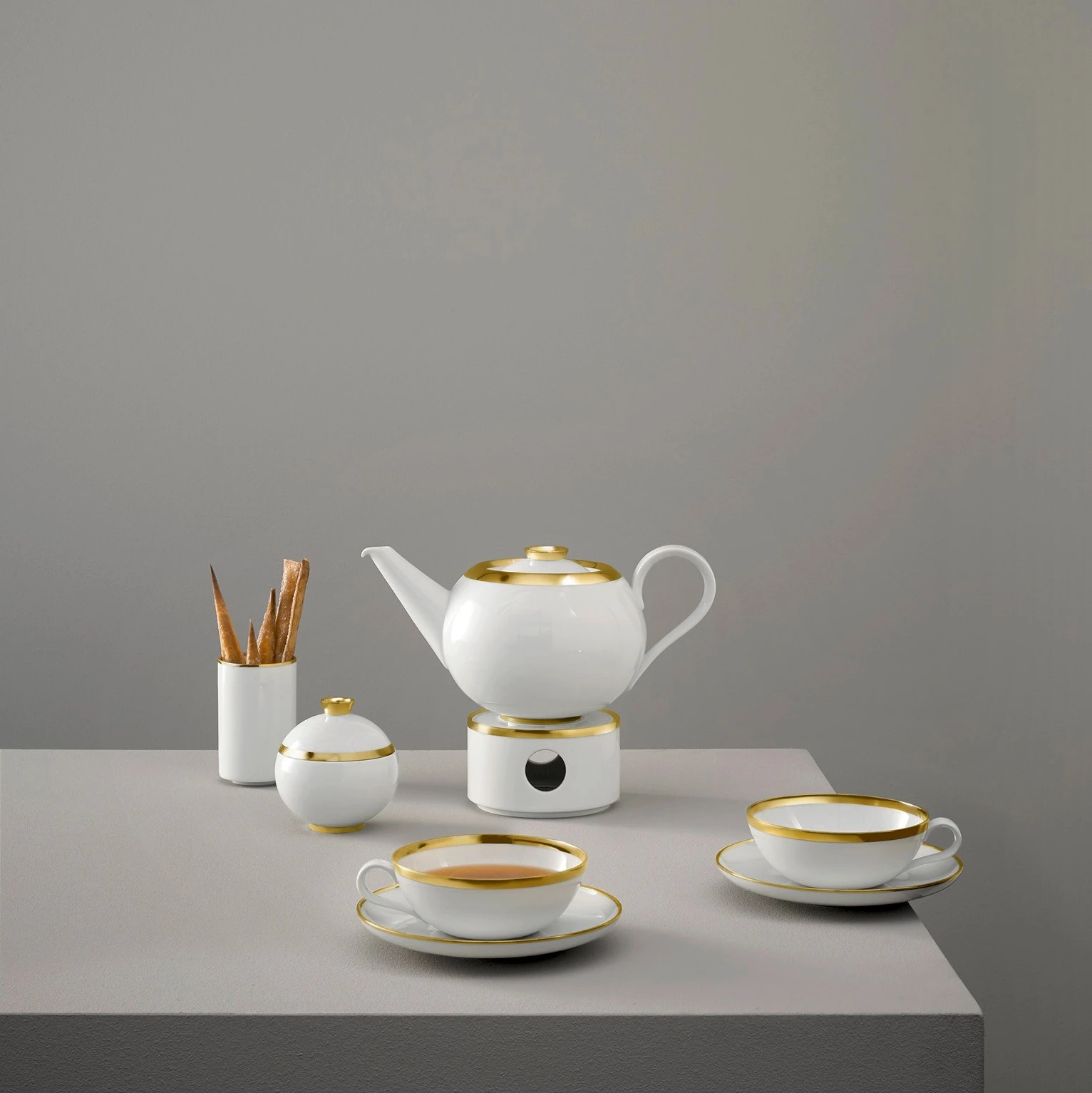 Sieger by Fürstenberg, Treasure Gold, Cylindrical bowl extra small