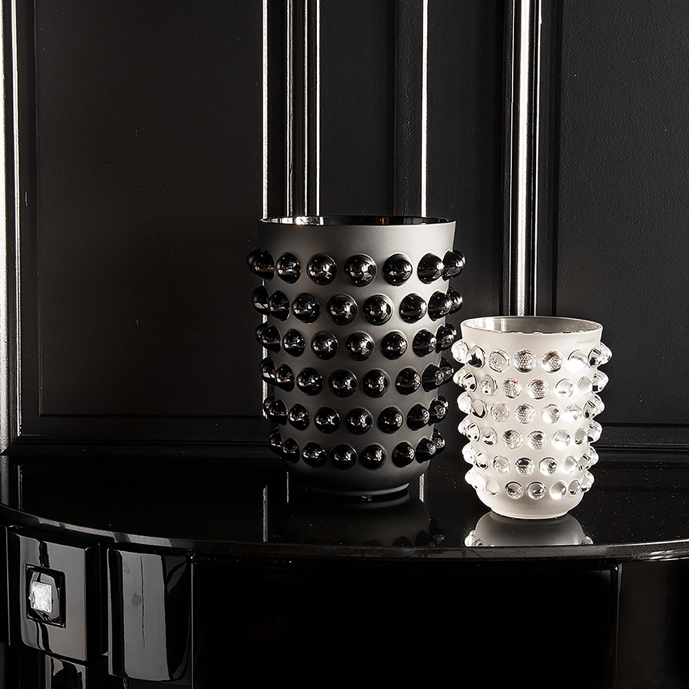 Lalique, Mossi vases, Xxl vase, black