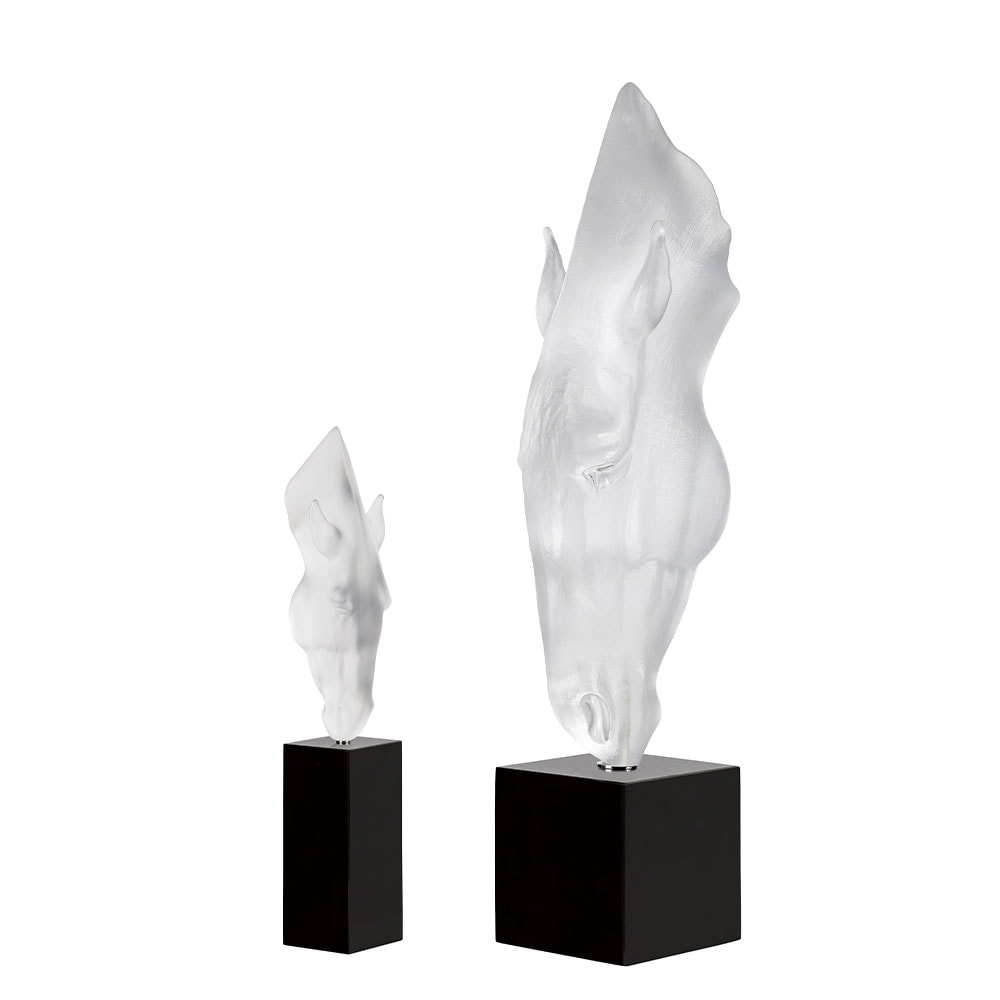 Lalique, Still water by Nic Fiddian Green, Large limited edition sculpture, clear