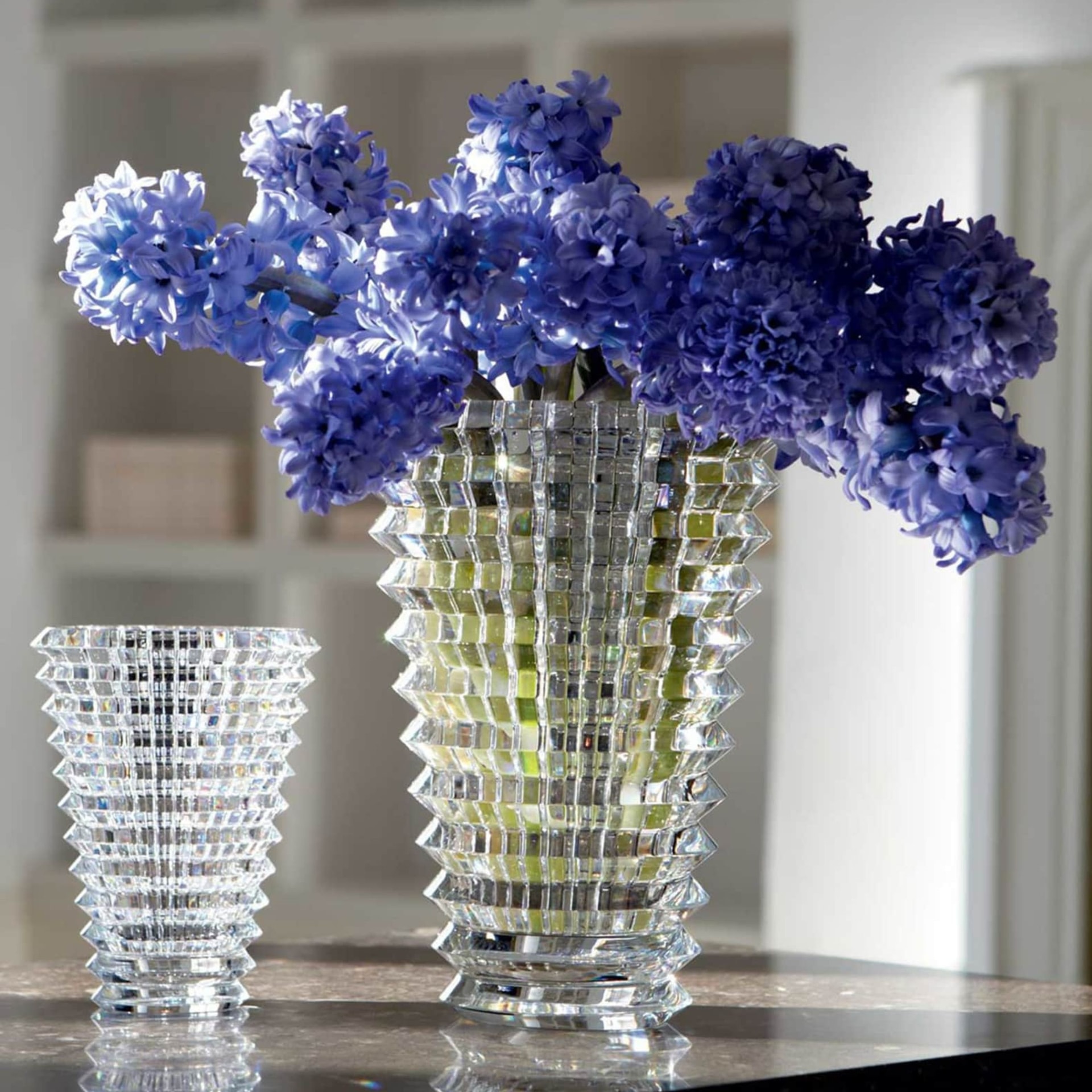 Baccarat, Eye vases, Oval vase extra-large, clear