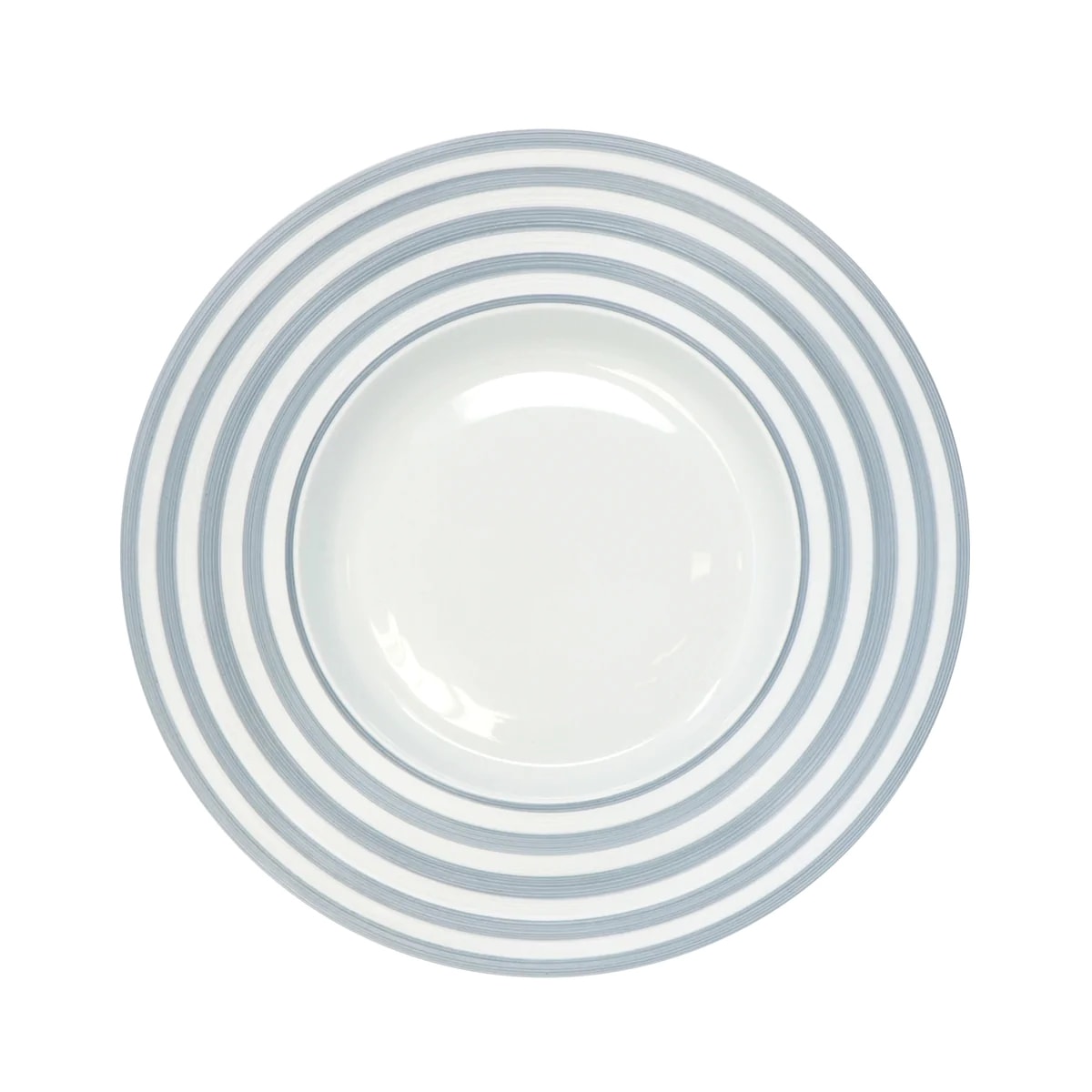 J.L Coquet, Hémisphère Storm Blue, Rim soup plate, large