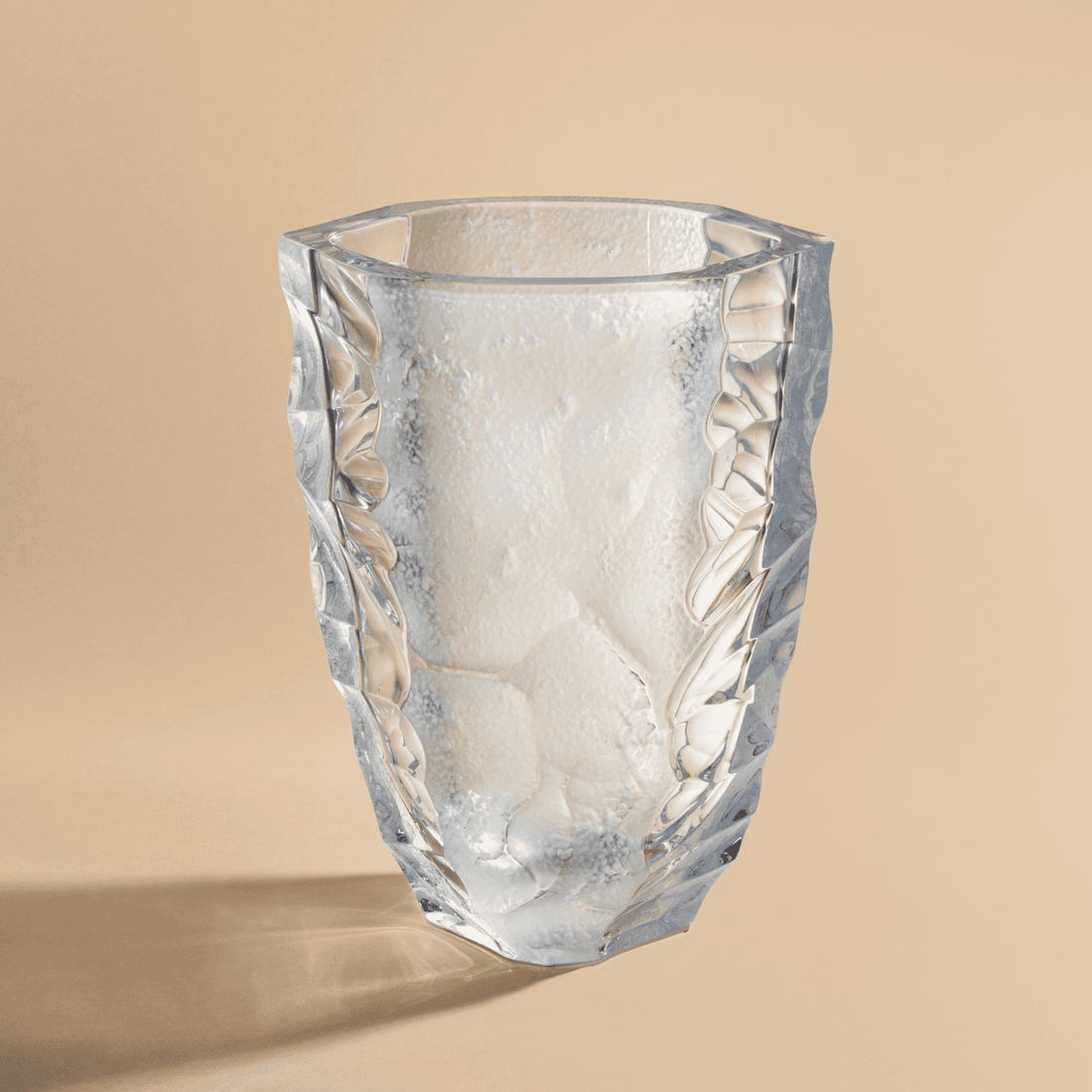 Lalique, Silex vases, Large vase, clear