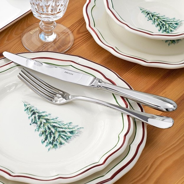 Gien, Filet Noël, Cereal bowls, set of 4