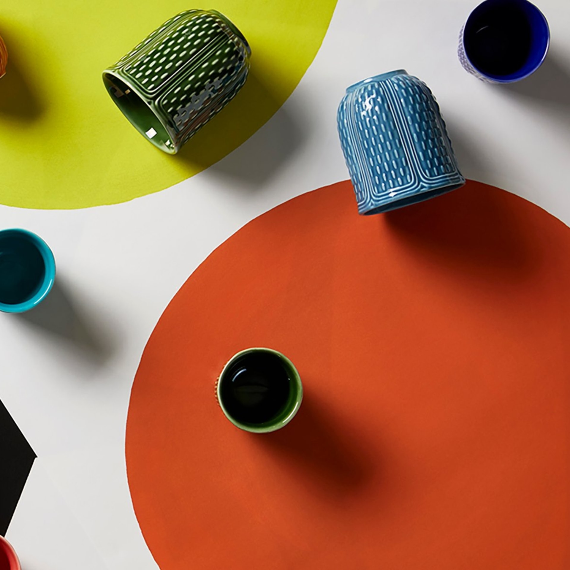 Gien, Pont aux Choux Gobelets, Tea cup, emerald green