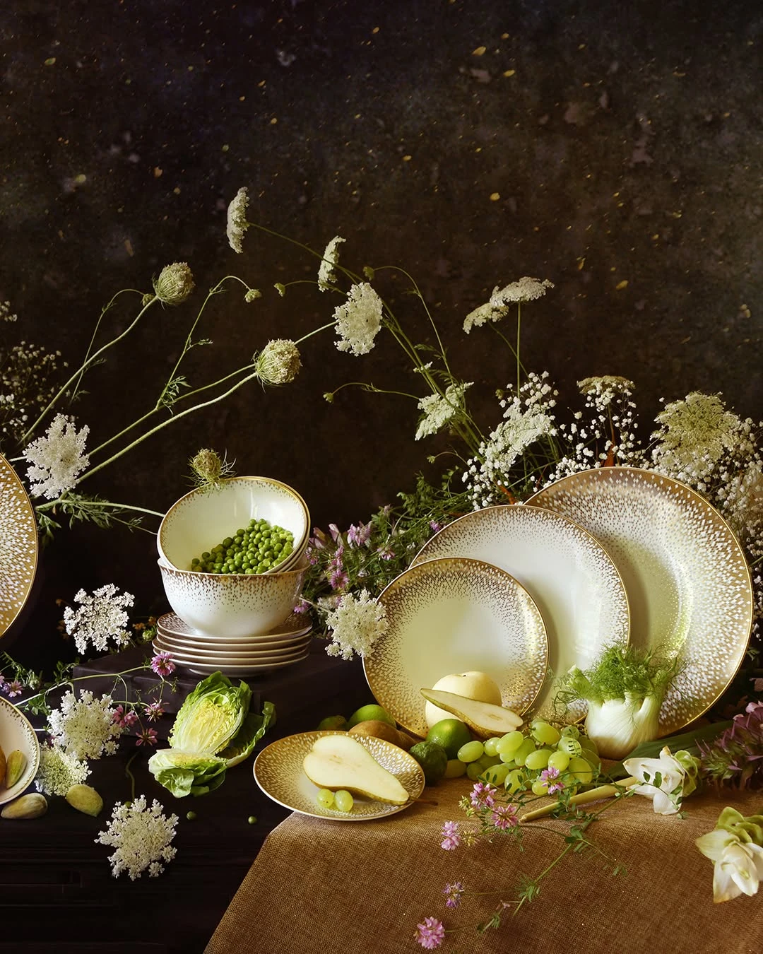 Haviland, Souffle d'or, Dessert plate