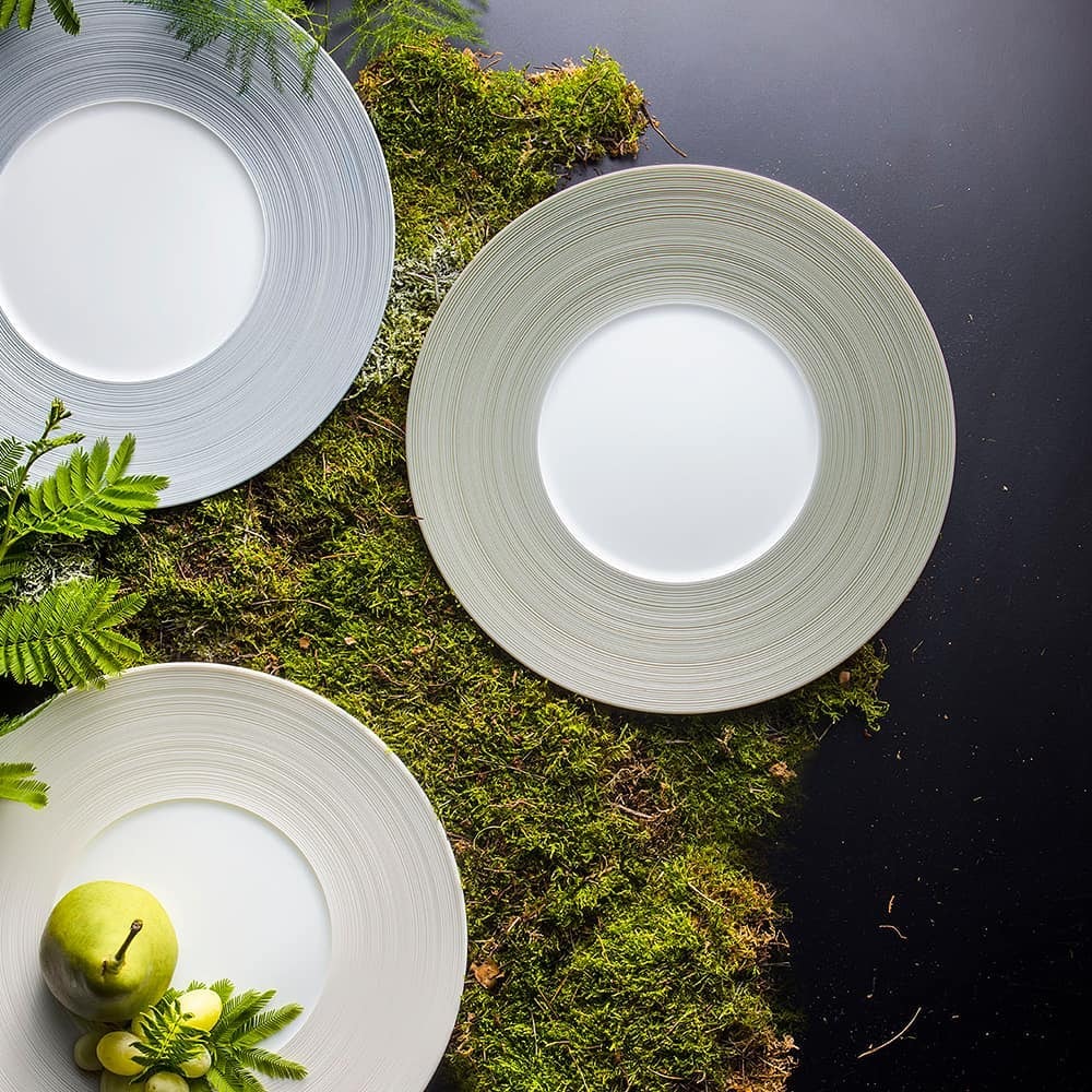 J.L Coquet, Hémisphère Storm Blue, Charger plate