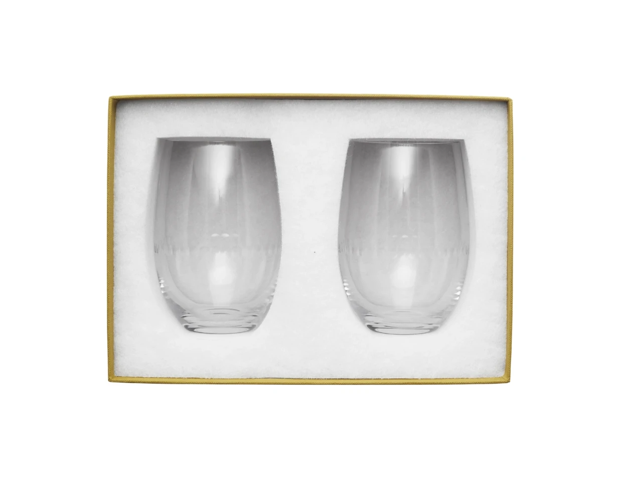 Christofle, Perles Glassware, Set of 2 water goblets