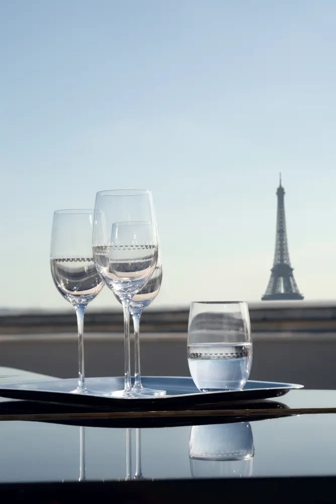 Christofle, Perles Glassware, Water pitcher