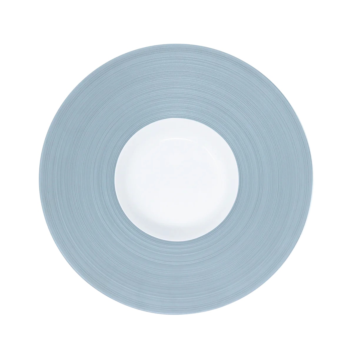 J.L Coquet, Hémisphère Storm Blue, Rim soup plate, small