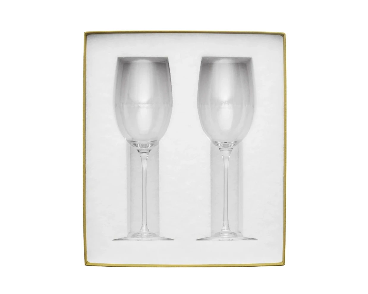 Christofle, Perles Glassware, Set of 2 white wine glasses