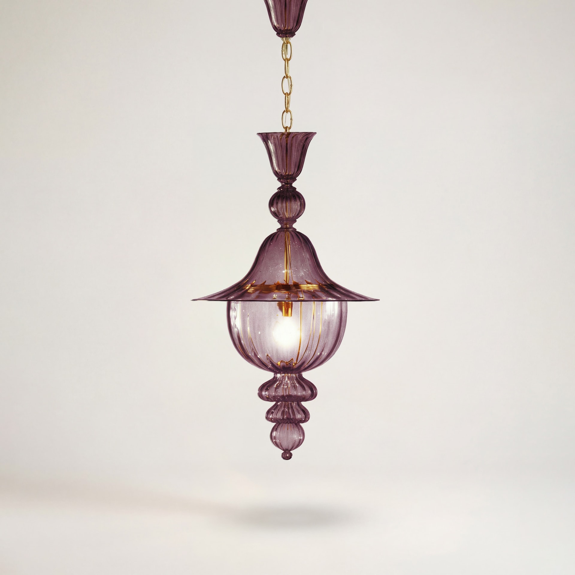 Venini, Art Light, Doge chandelier, amethyst