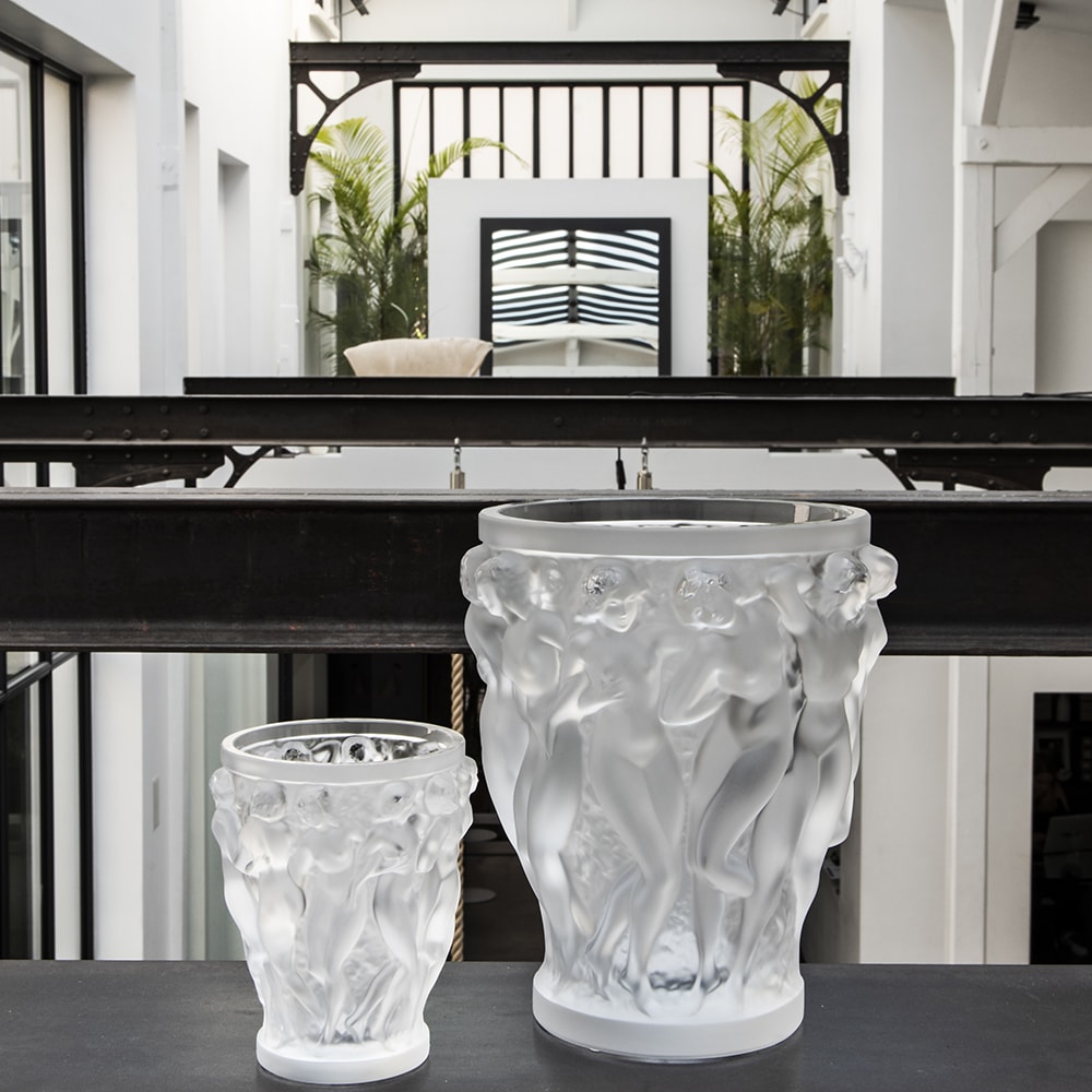 Lalique, Bacchantes vases, Small vase, clear