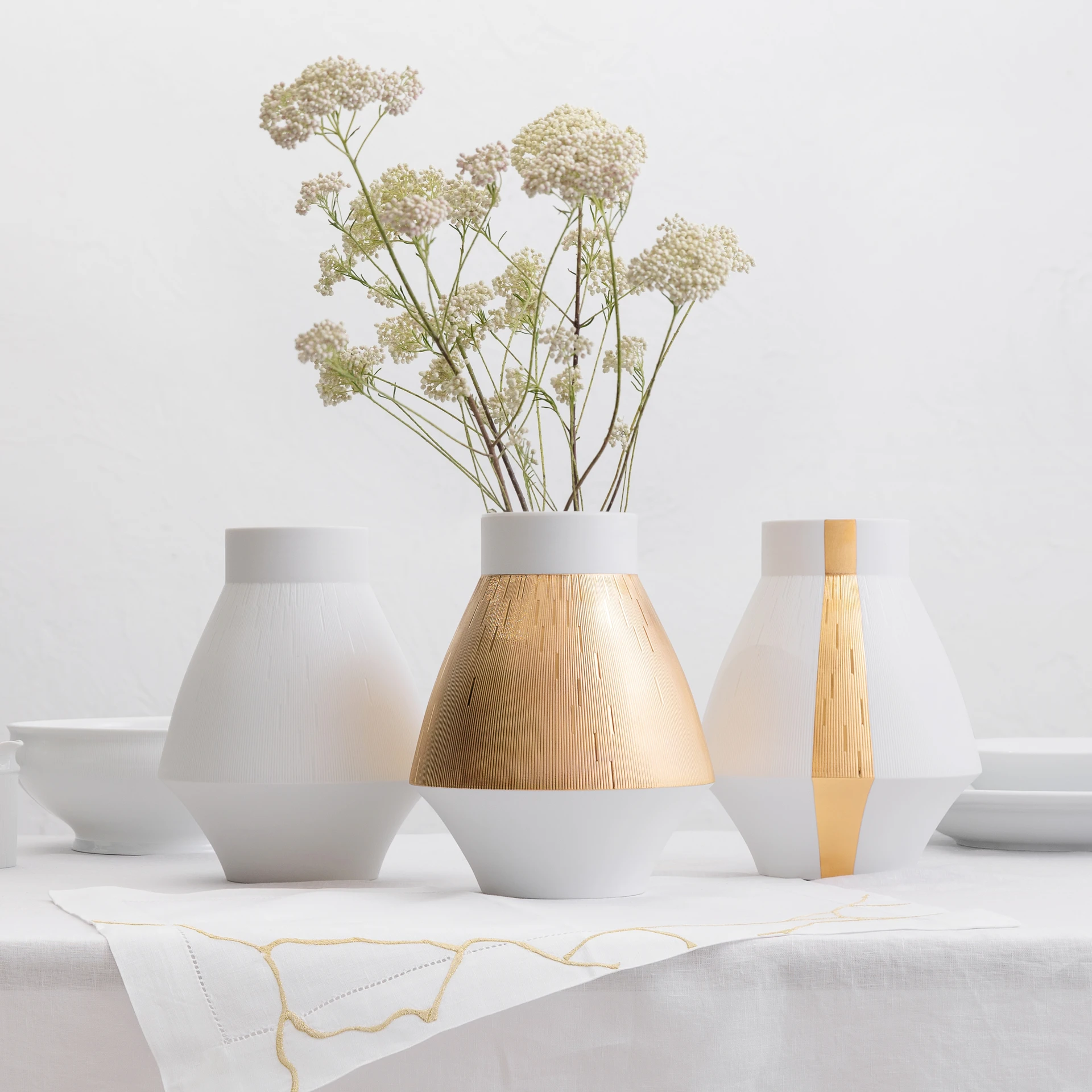 Haviland, Infini gold, Large vase