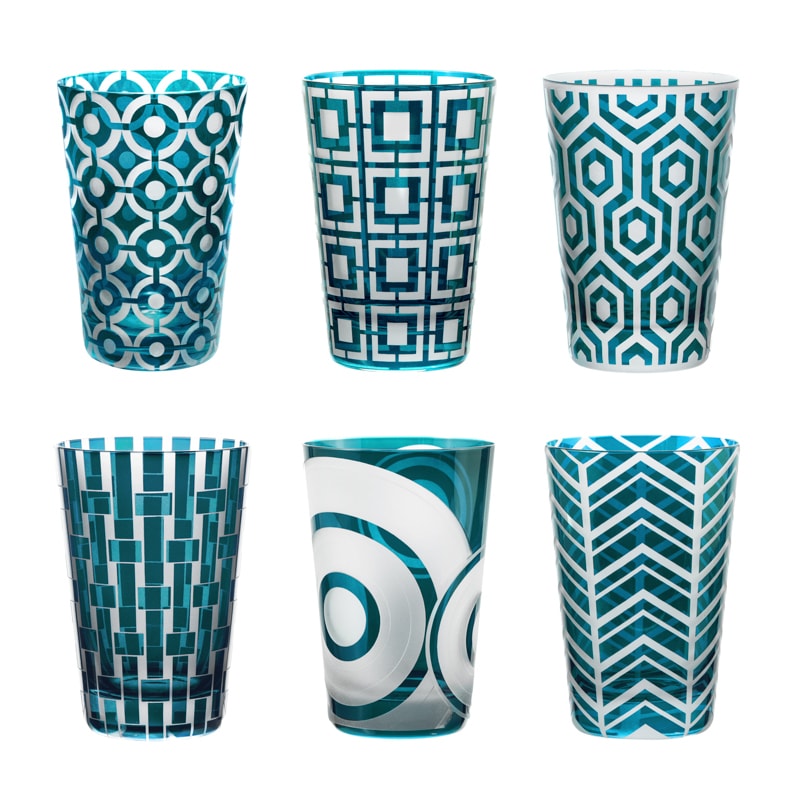 Artel, Polka dot tumblers, Tumbler, peacock