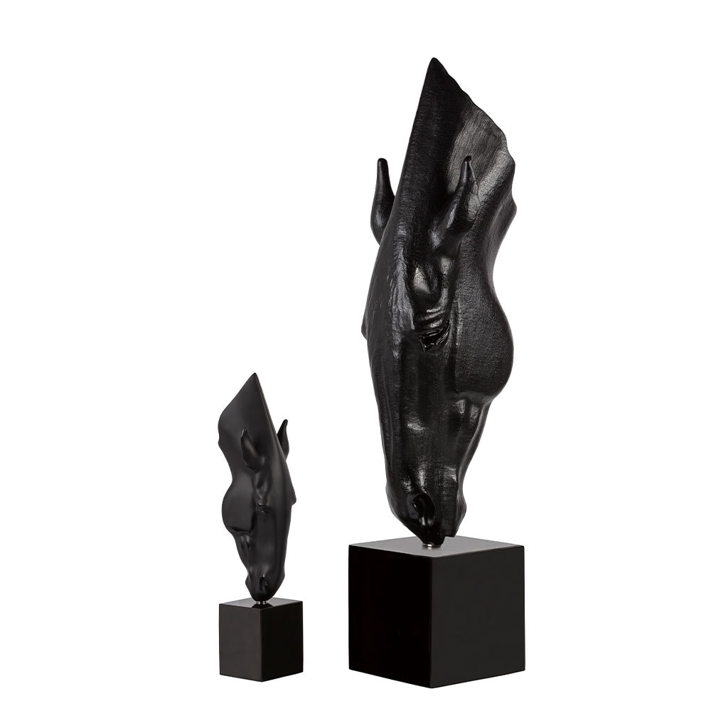 Lalique, Still water by Nic Fiddian Green, Large limited edition sculpture, black