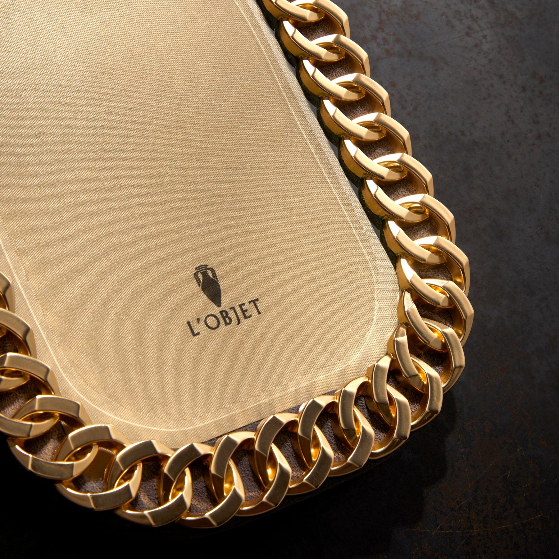 L'Objet, Picture Frames, Cuban Link Frame, gold 10x15 cm