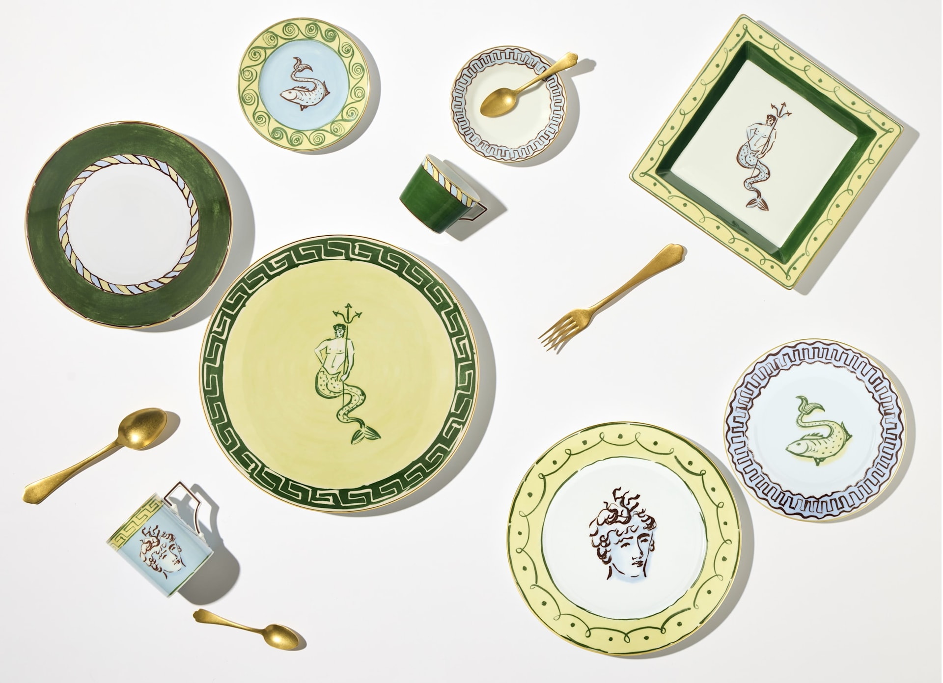 Ginori 1735, Il viaggio di Nettuno, Bread plate