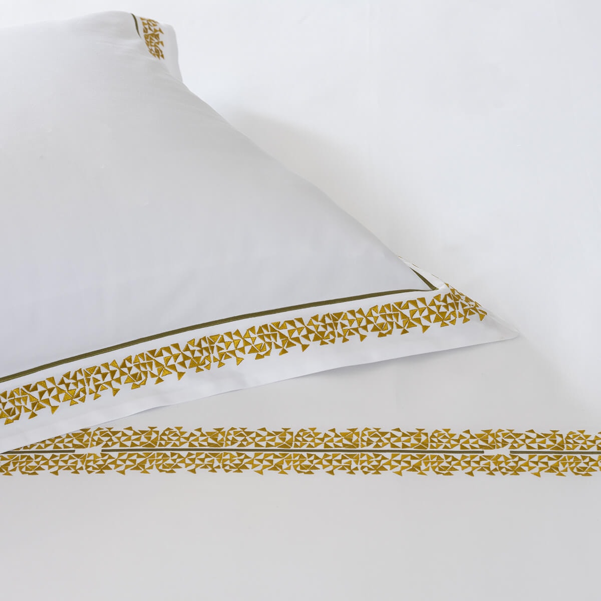 Jesurum, Masai bed linen, Olive, Pillowcase