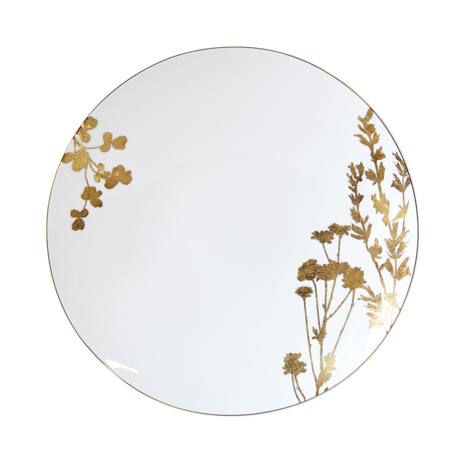 Bernardaud, Vegetal Gold, Dinner plates, set of 4
