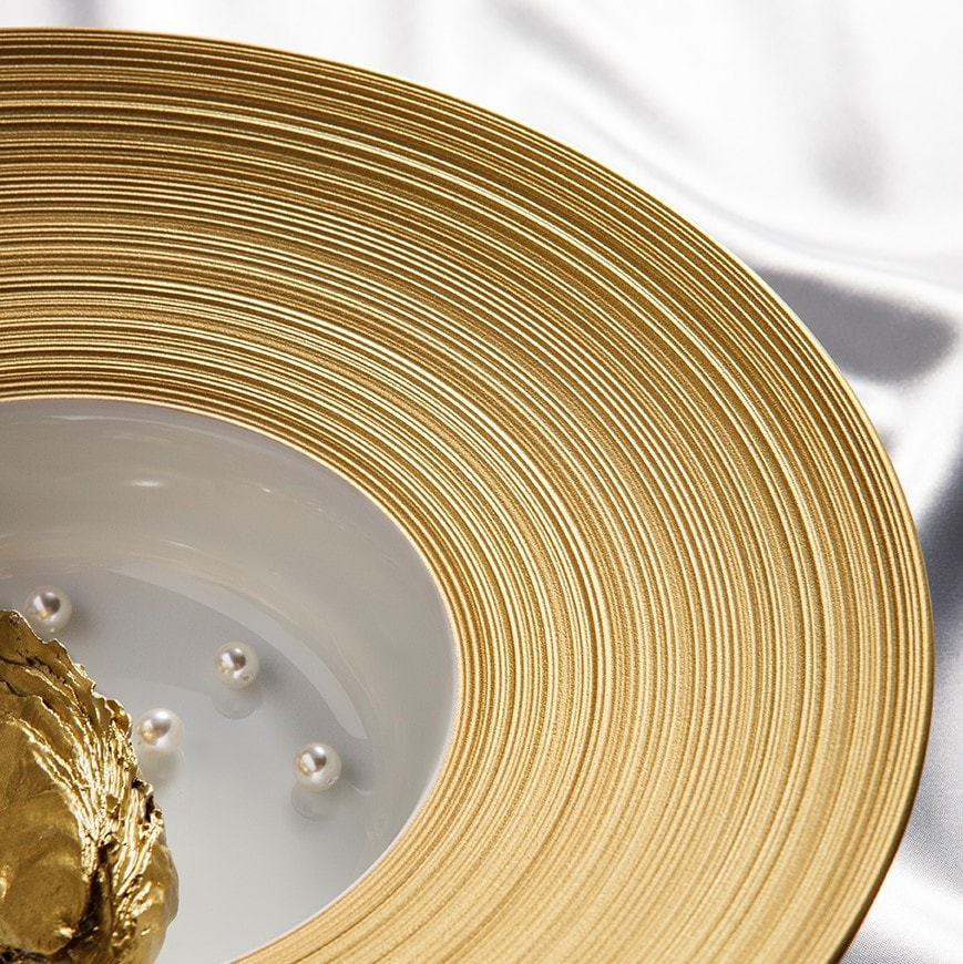 J.L Coquet, Hémisphère Gold, Butter set