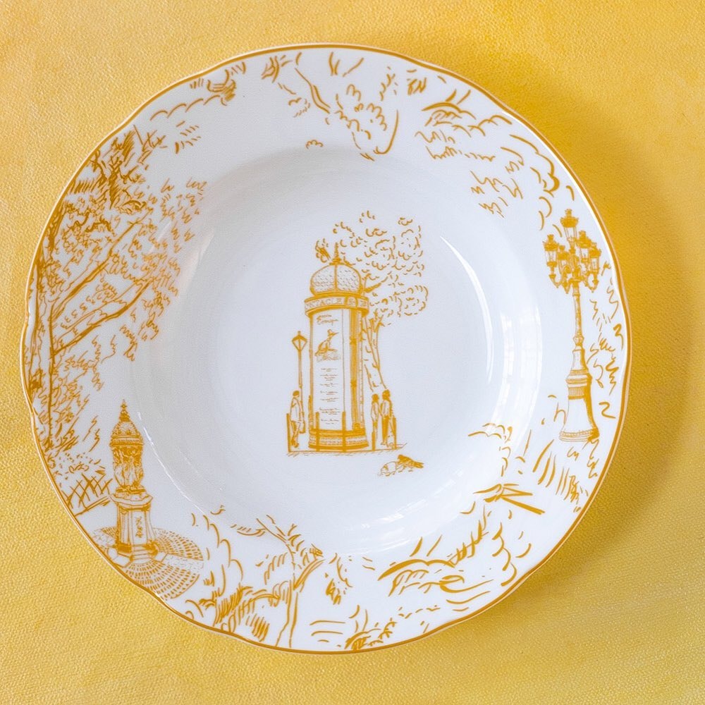 Bernardaud, Tout Paris, Bread and butter plate