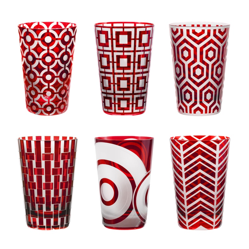 Artel, Polka dot tumblers, Tumbler, red