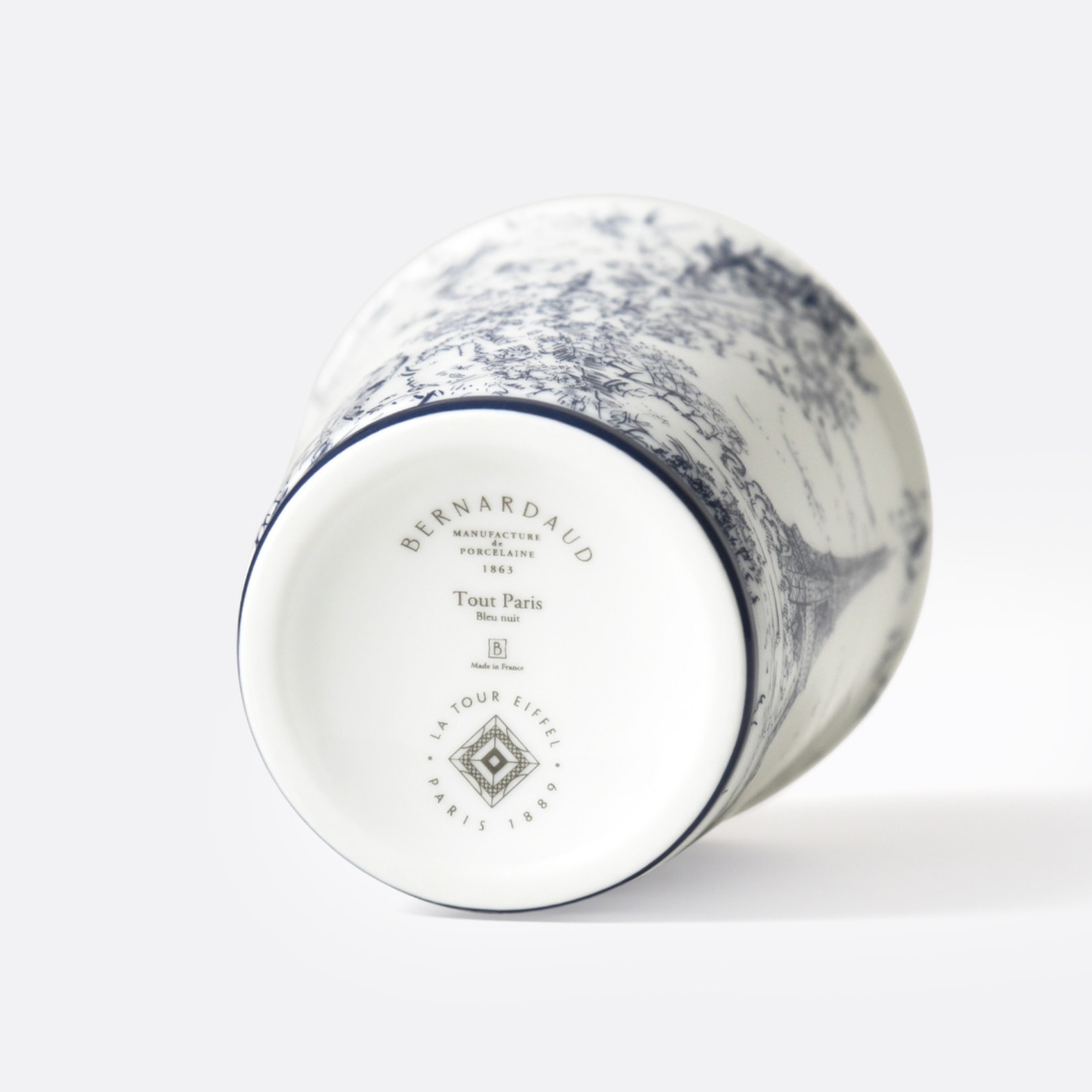 Bernardaud, Tout Paris Bleu Nuit, Tumbler with candle