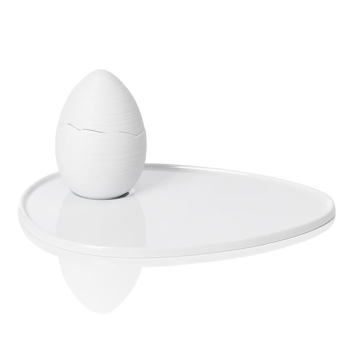 J.L Coquet, Hémisphère White Satin, broken egg