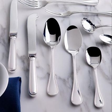 Christofle, Albi cutlery, silver plated, Standard soup spoon