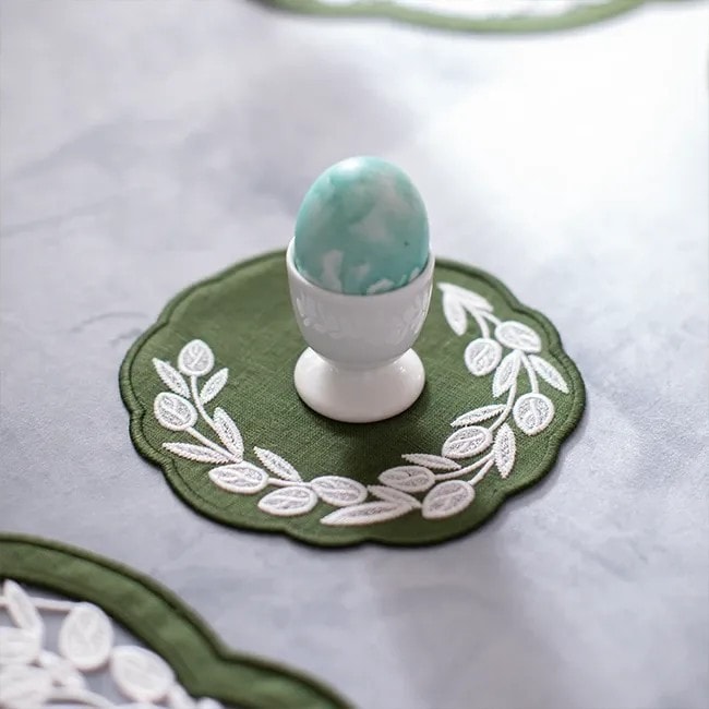TRUFFLE BEE, WILLOW LINEN, Coasters set of 2