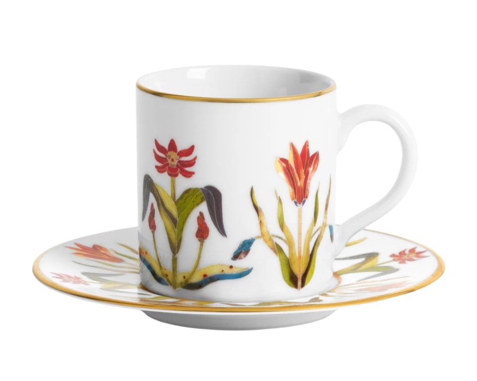 L'Objet, Grand Tour, Set of 6 espresso cups and saucers