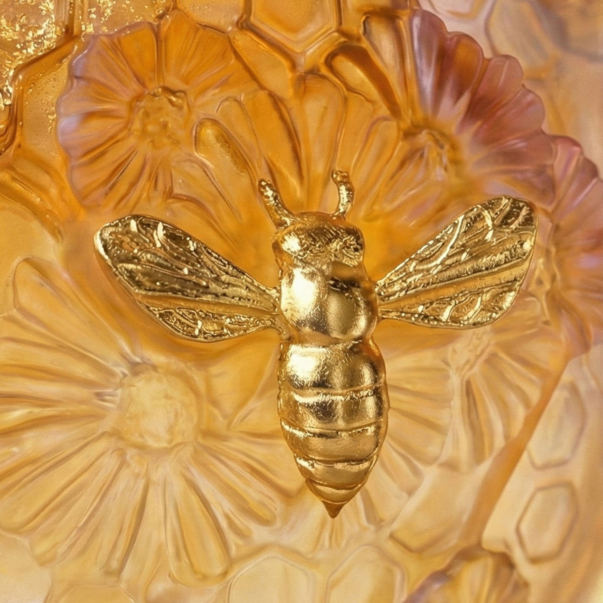 Daum, Or d'Abeille, Medium vase