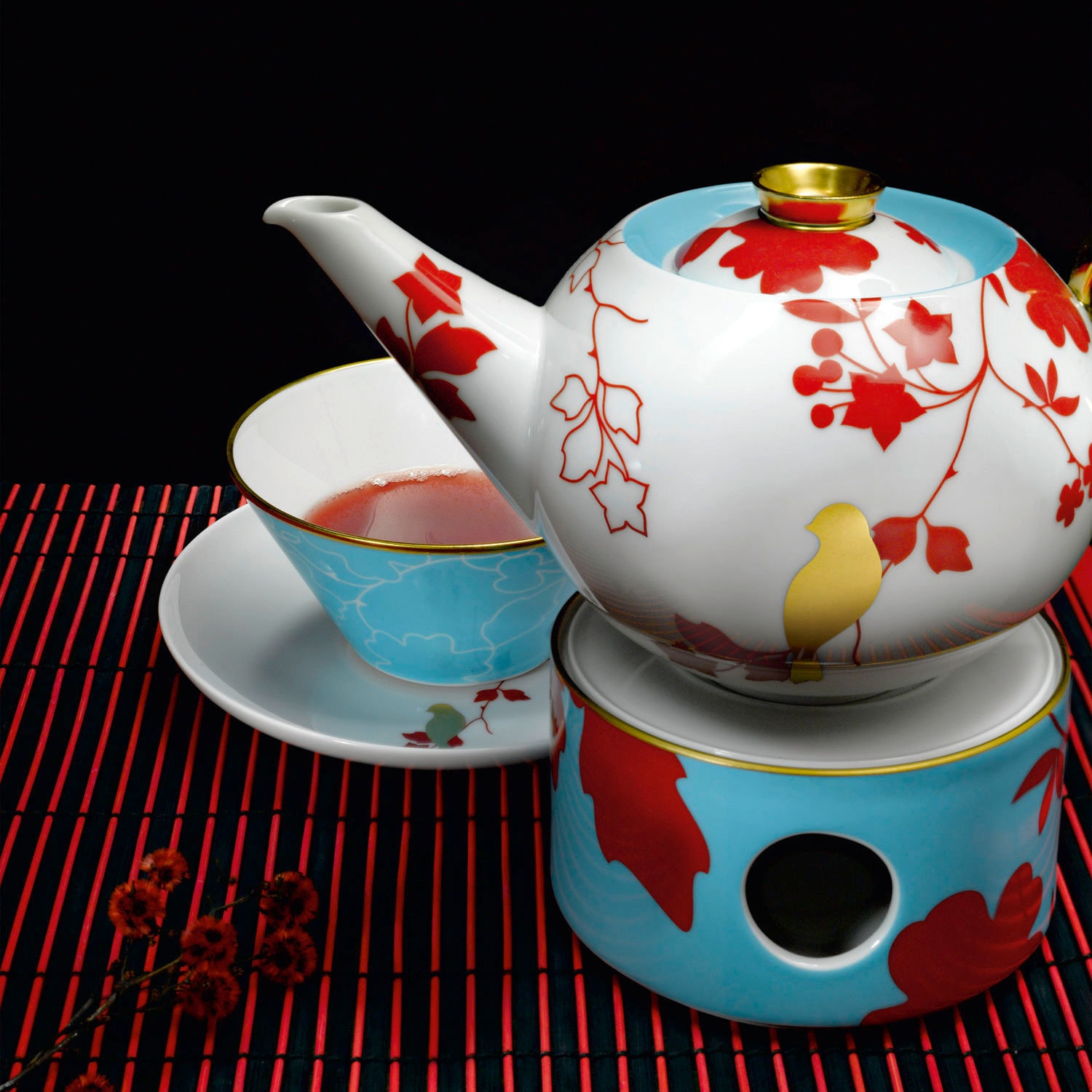 Sieger by Fürstenberg, Emperor's Garden, Teapot with tea strainer small