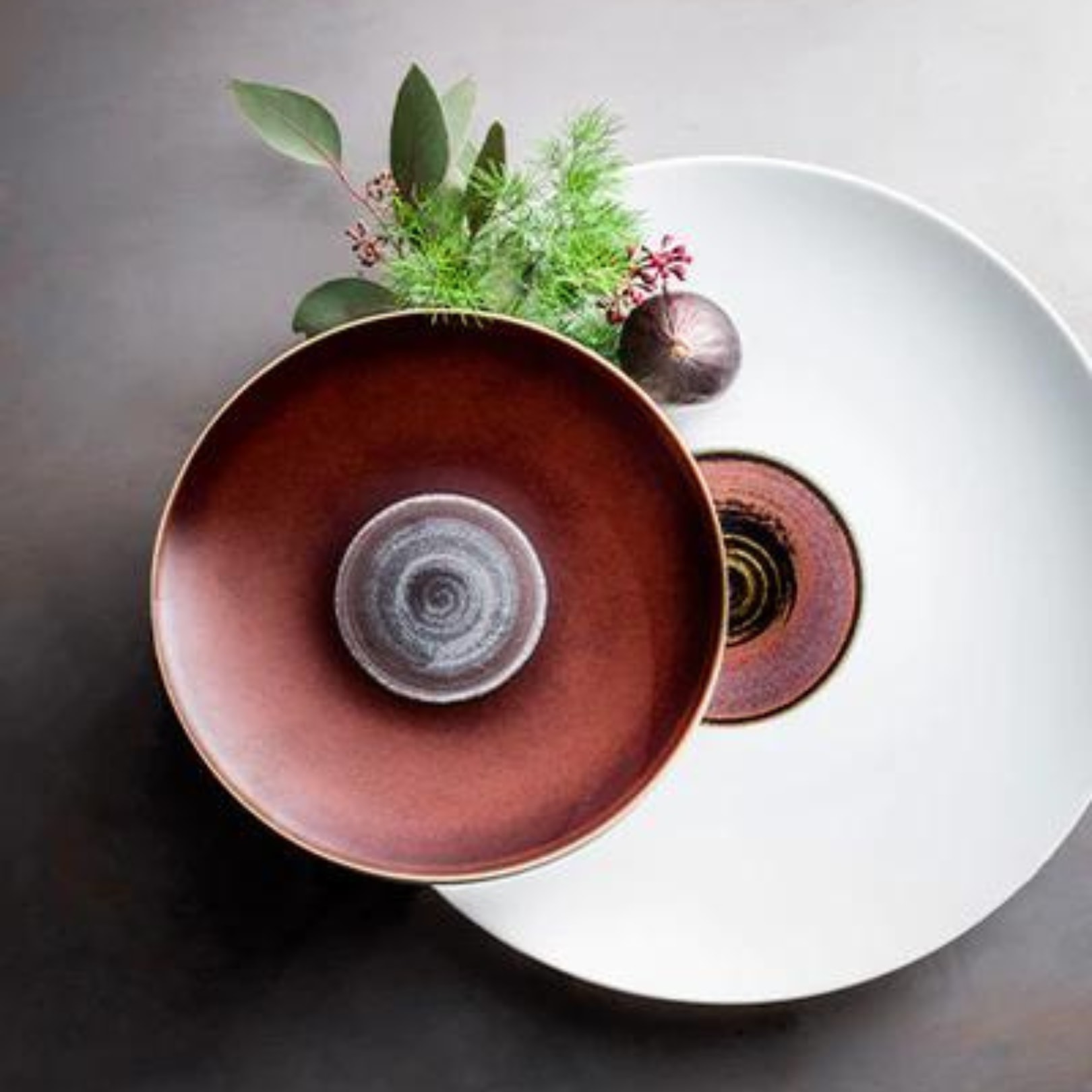 Jaune de Chrome, Tellure, Small salad bowl, white