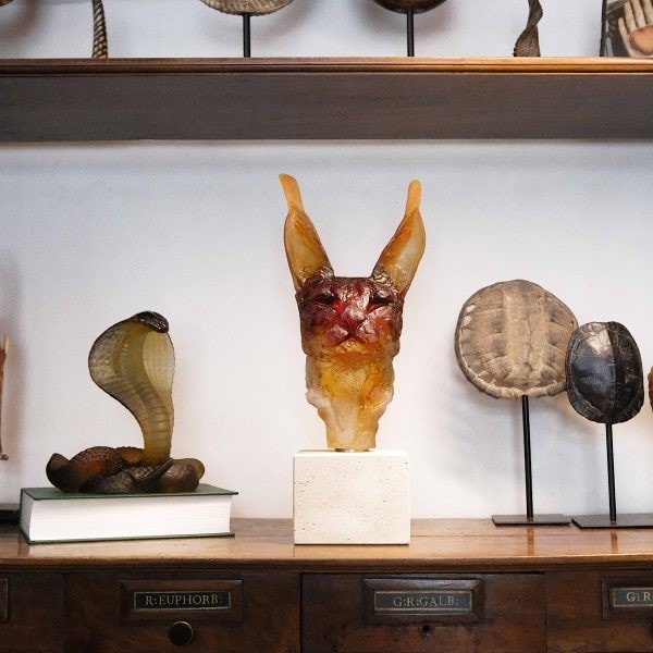 Daum, Univers Animaliers, Caracal Head by Isabelle Carabantes, 75 ex