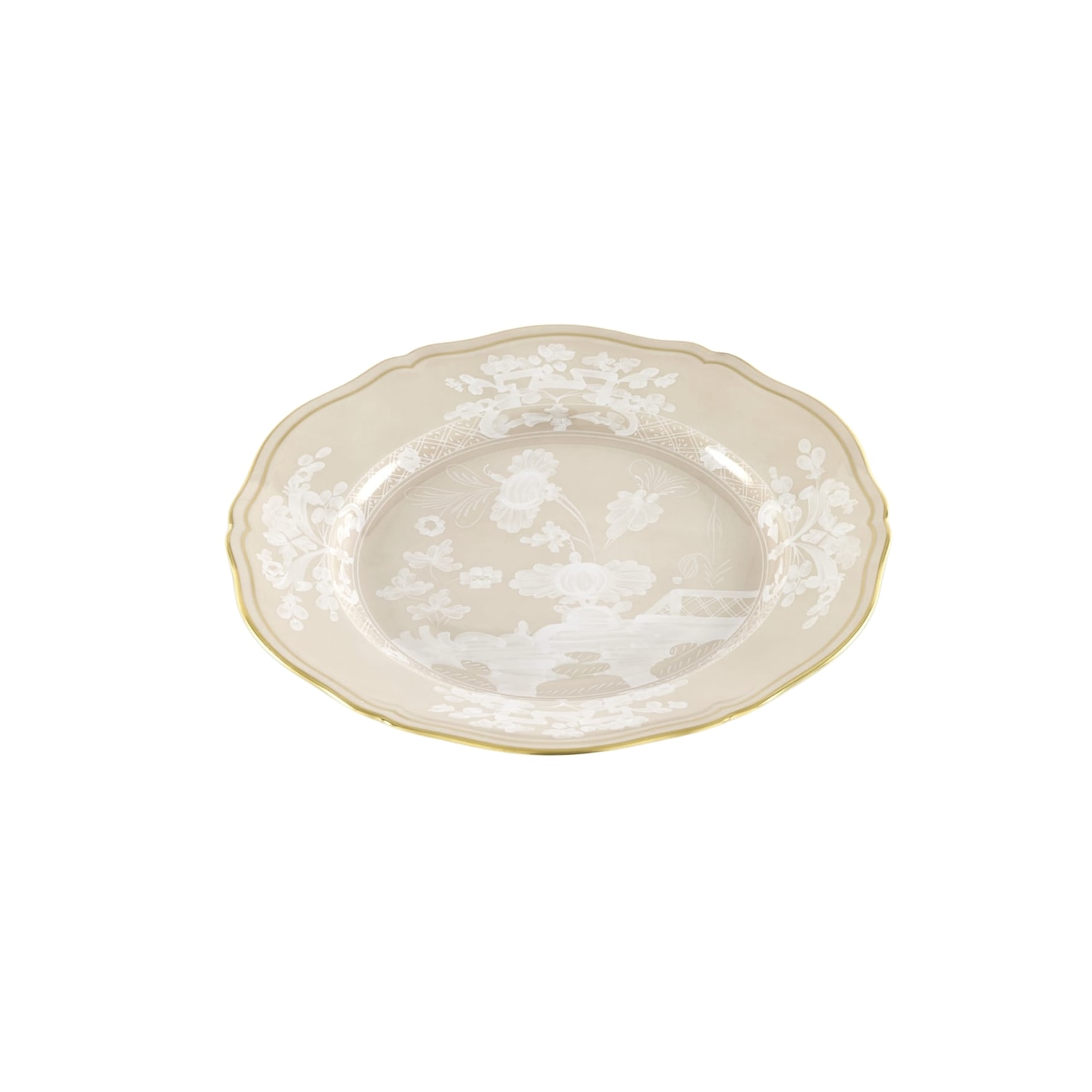 Ginori 1735, Oriente Italiano Castagna & Meringa, Dinner plate, meringa