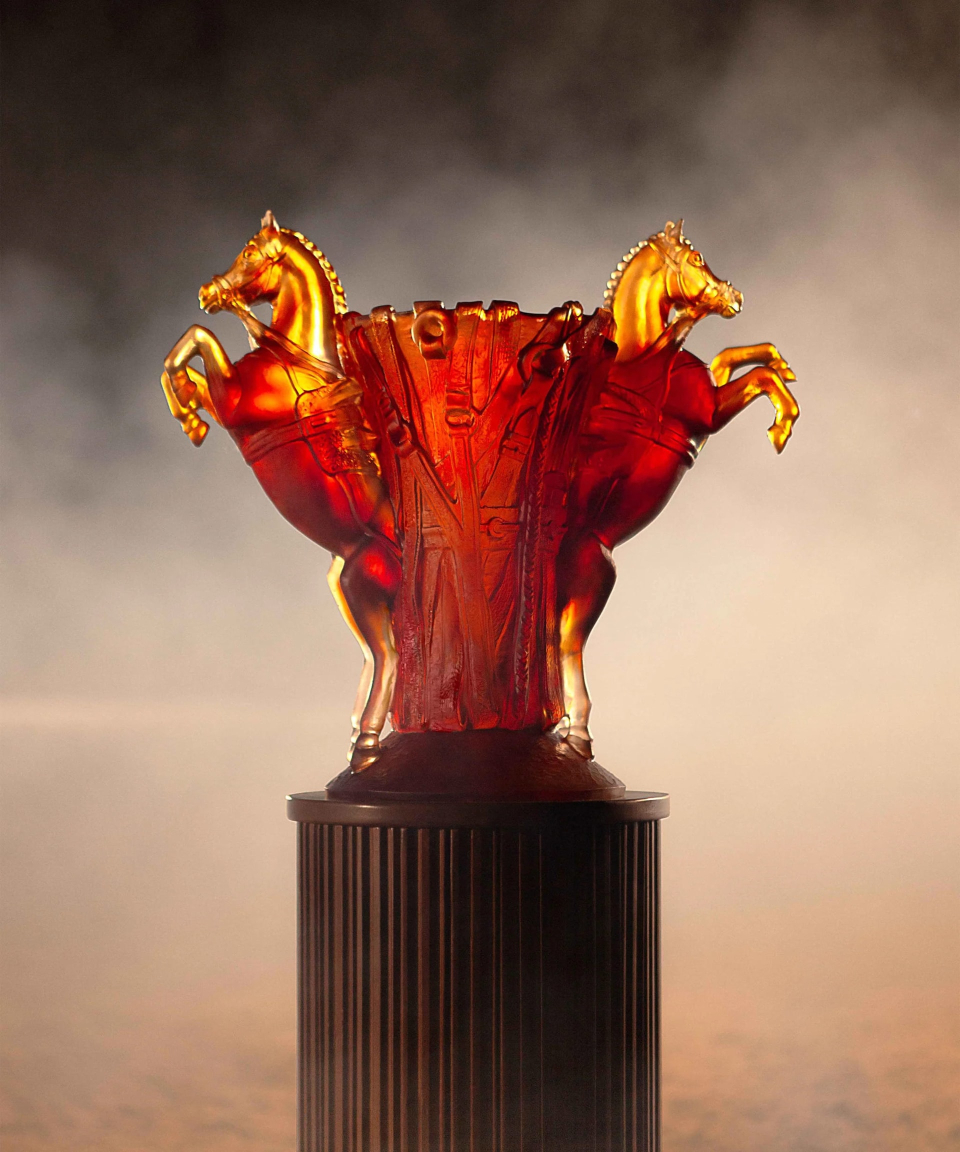 Daum, Rêve Equestre, Large vase, limited edition