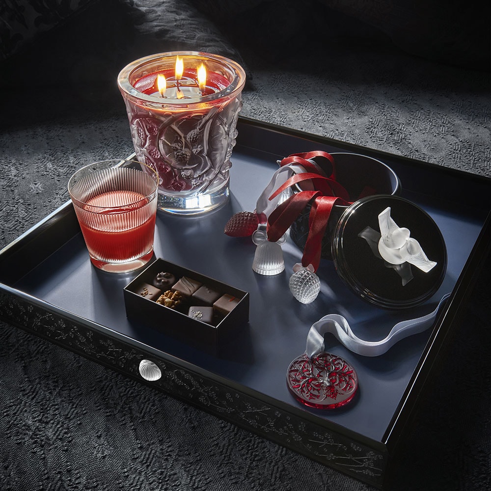 Lalique, Fleurs de cerisier boxes, Medium box, black