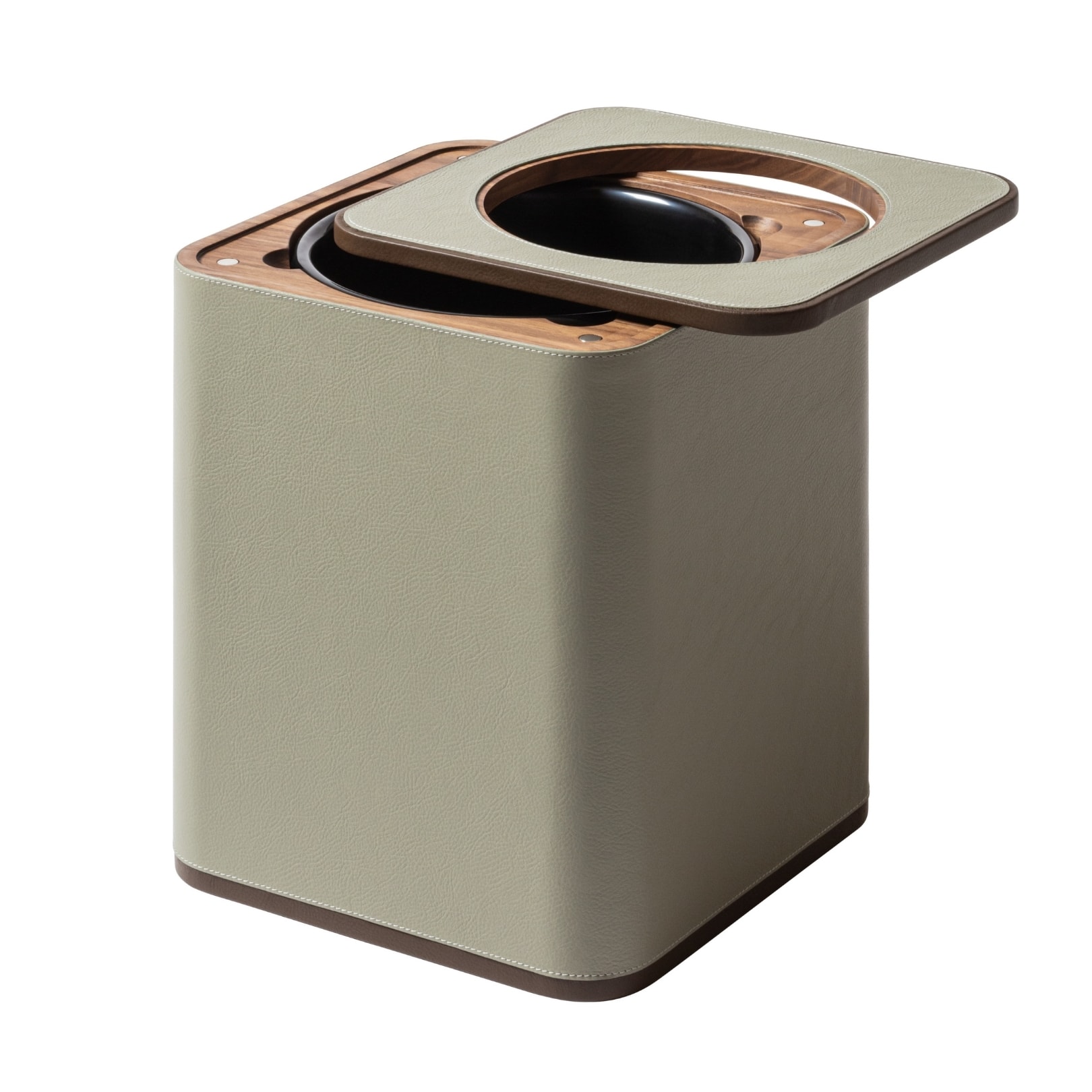 Poltrona Frau, Desk sets, Wastepaper bin, dusty green