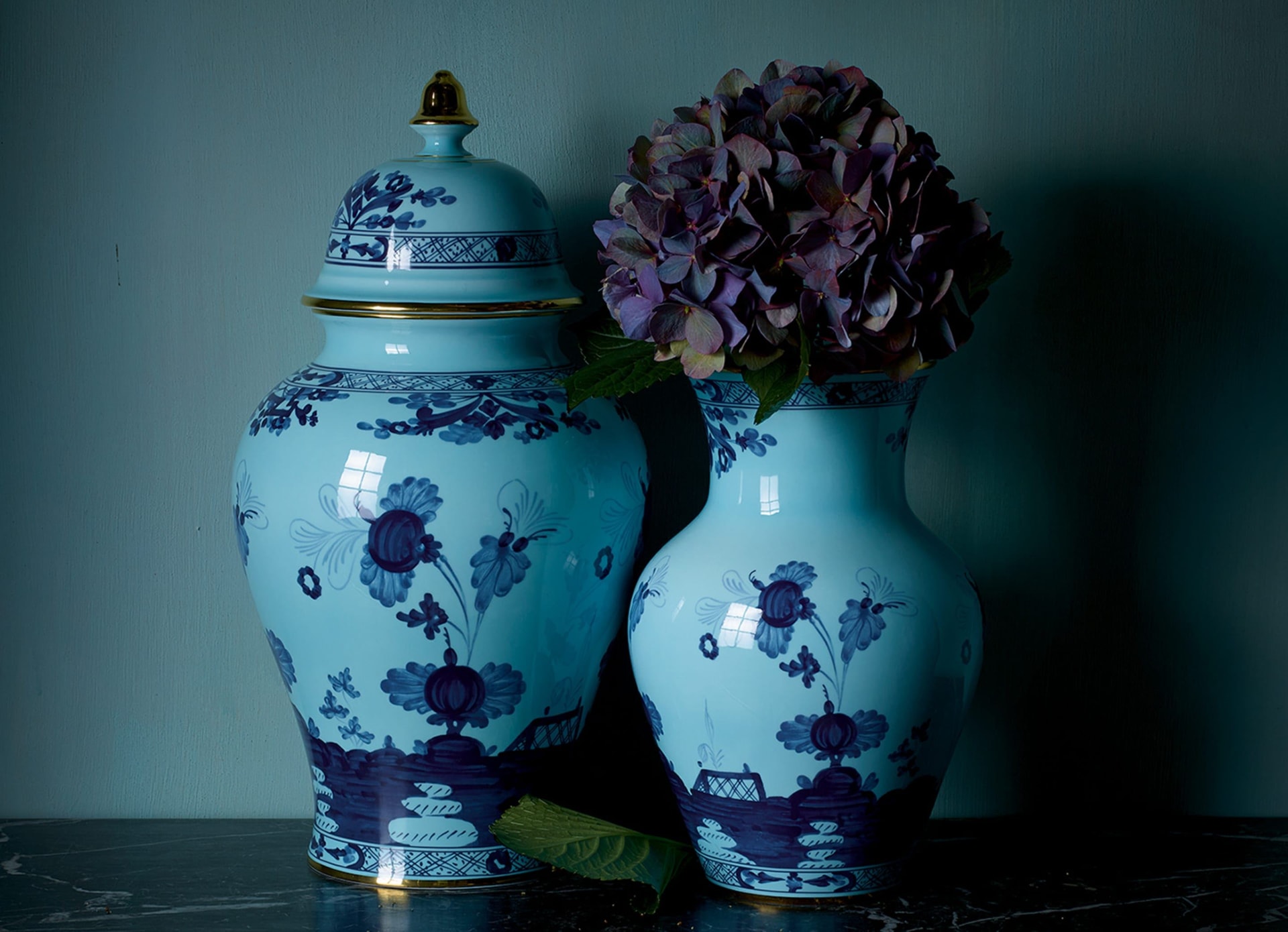 Ginori 1735, Oriente Italiano, Large potiche vase