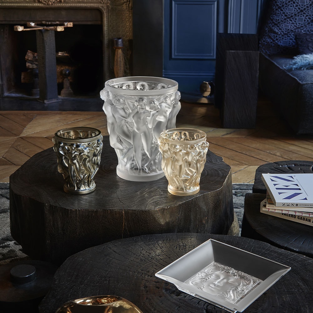 Lalique, Bacchantes vases, Small vase, bronze
