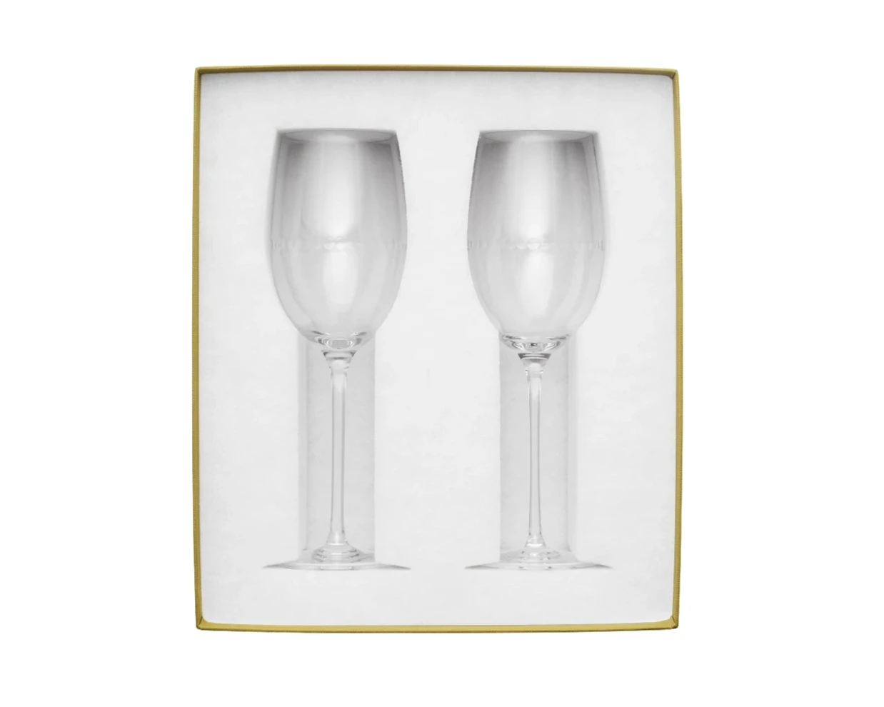 Christofle, Perles Glassware, Set of 2 red wine glasses