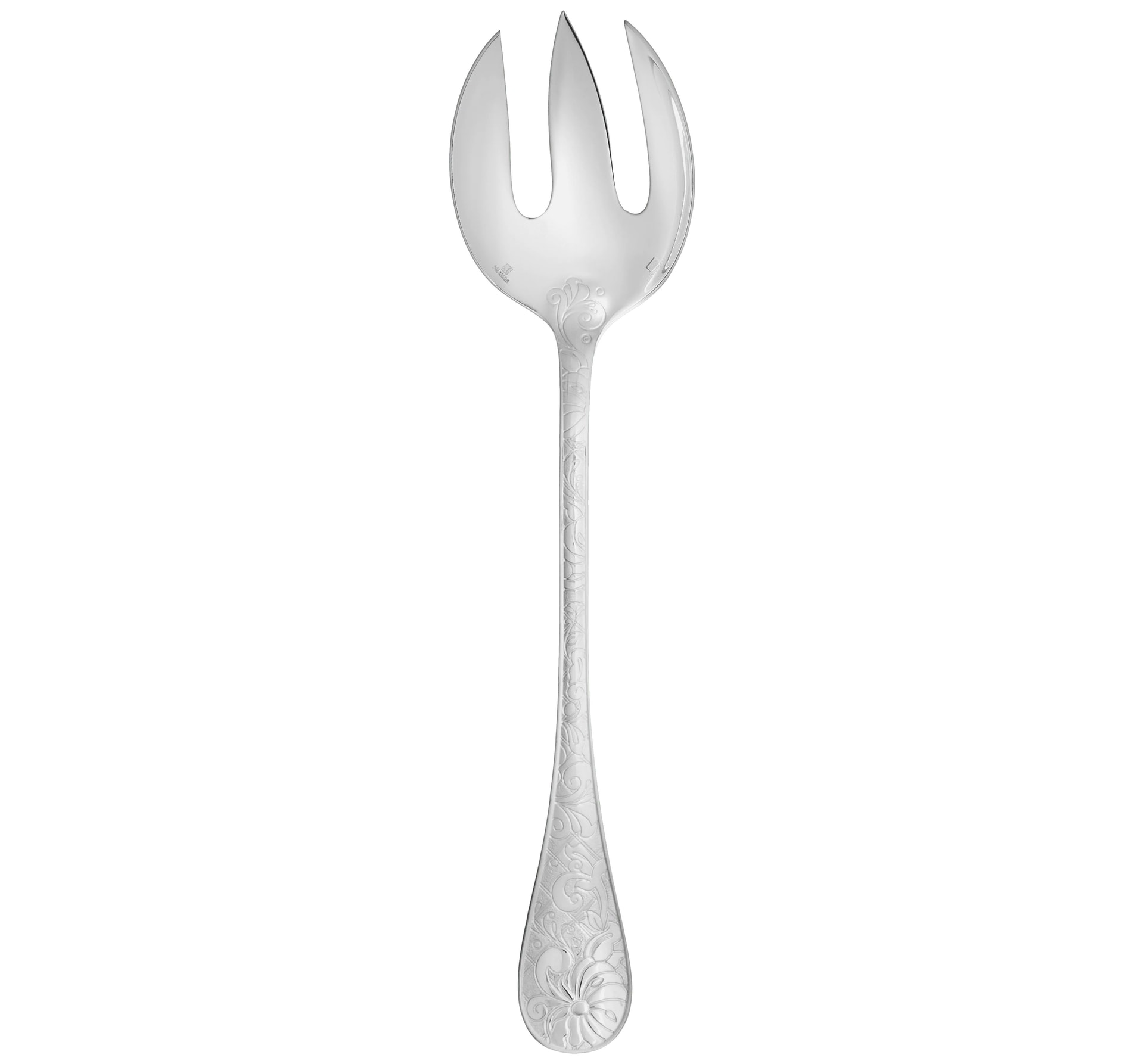 Christofle, Jardin d'Eden, silver plated, Salad serving fork