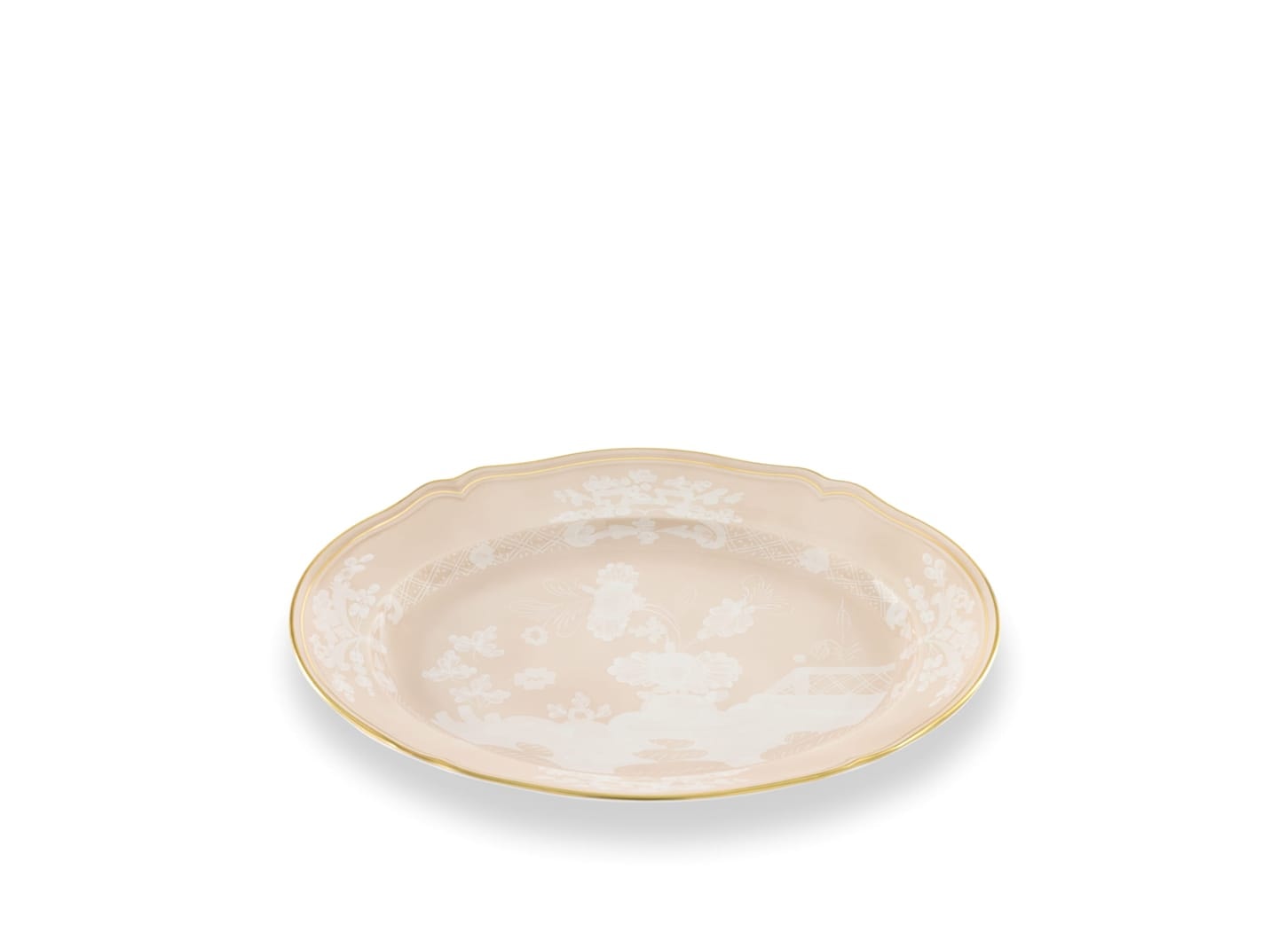 Ginori 1735, Oriente Italiano Castagna & Meringa, Oval platter
