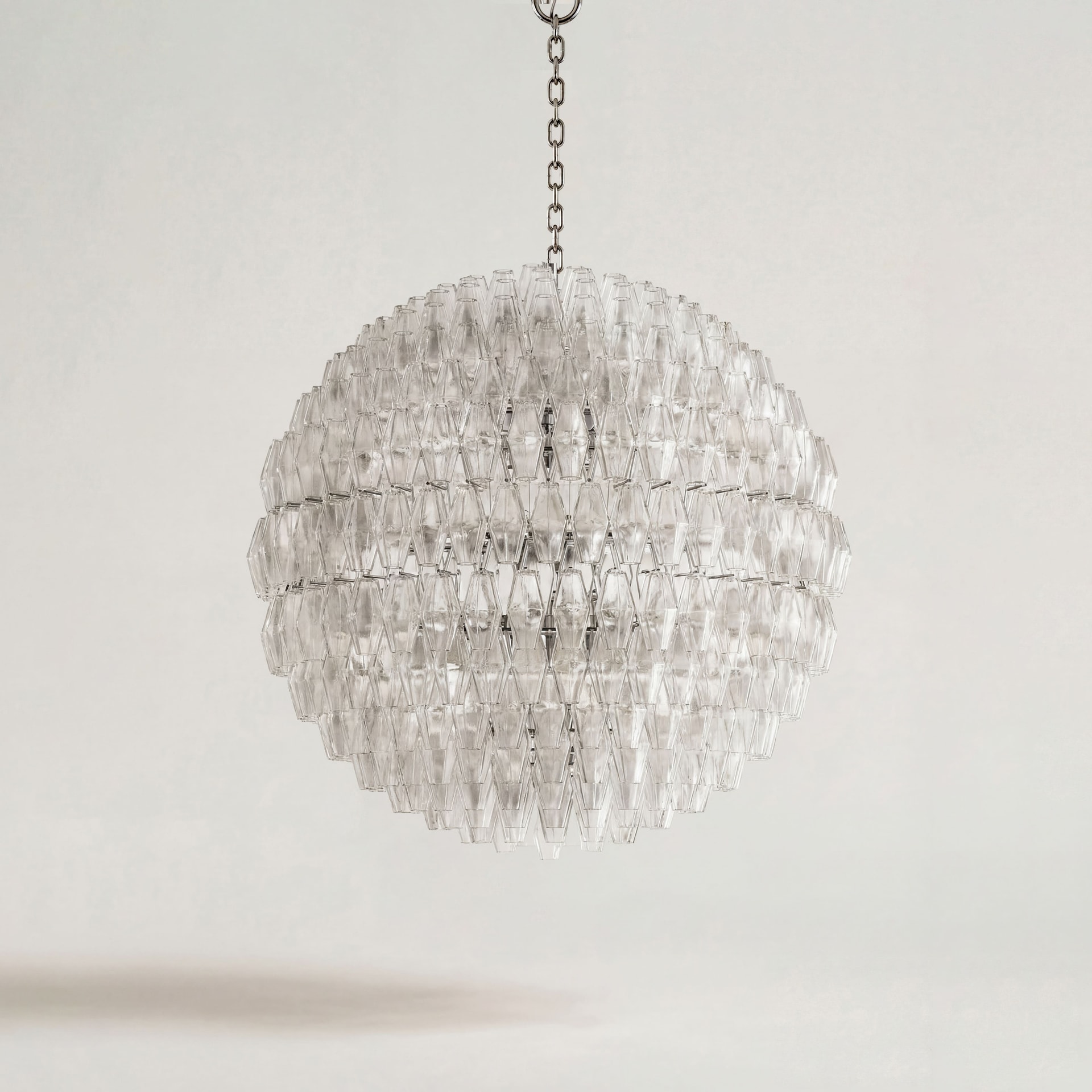 Venini, Art Light, Poliedri sfera chandelier
