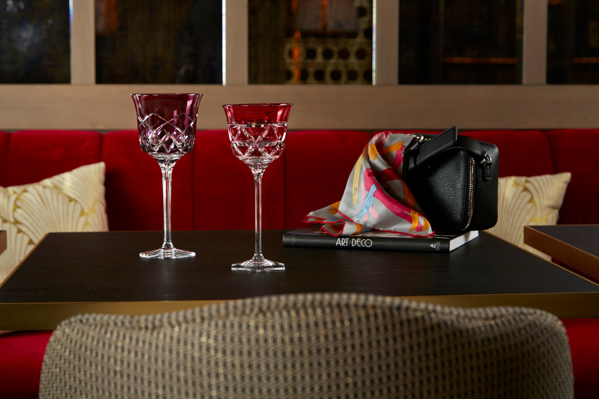 Cristallerie de Montbronn, Rome, Water glass, light red