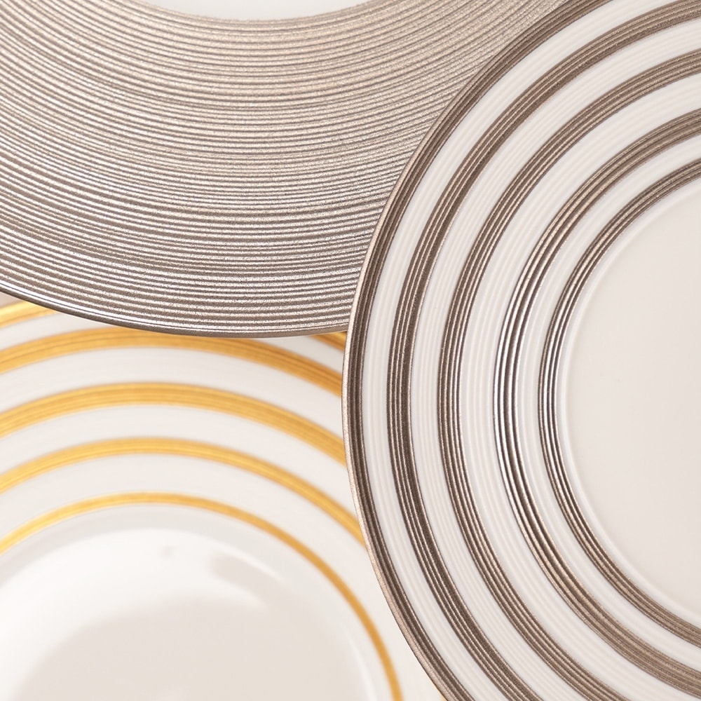 J.L Coquet, Hémisphère Platinum, Cream soup saucer